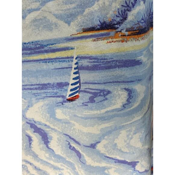 Polo Ralph Lauren Graphic Tee Size Large Scenic Beach Print Short Sleeve - Picture 8 of 11